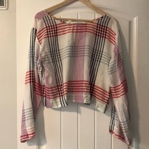 Anthropologie gingham top